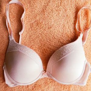 Vassarette Bra 34B Padded Push up light pink color